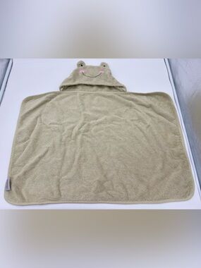 Bambini Little Frog Baby Girl Bathrobe Green 100% Cotton
